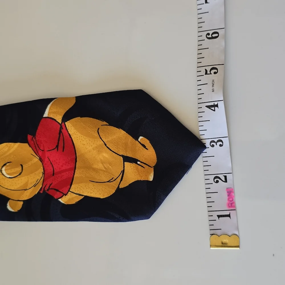 Winnie the Pooh|  Tie Disney Mens Black and Yellow Tie